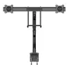 Suporte de secretária StarTech.com para dois monitores – suporte VESA duplo ergonómico para monitores de 32 polegadas (8 kg) – braço transversal para movimento completo sincronizado – altura ajustável – aperto em C/passagem