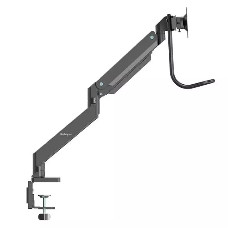 Suporte de secretária StarTech.com para dois monitores – suporte VESA duplo ergonómico para monitores de 32 polegadas (8 kg) – braço transversal para movimento completo sincronizado – altura ajustável – aperto em C/passagem