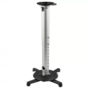 Suporte de teto universal StarTech.com para projetores – montagem em mastro extensível/ajustável em altura para cargas pesadas 12,7–57,77 cm do teto – 15 kg – inclinação/rotação – suporte de projetor suspenso com placa de fixação
