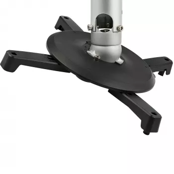 Suporte de teto universal StarTech.com para projetores – montagem em mastro extensível/ajustável em altura para cargas pesadas 12,7–57,77 cm do teto – 15 kg – inclinação/rotação – suporte de projetor suspenso com placa de fixação
