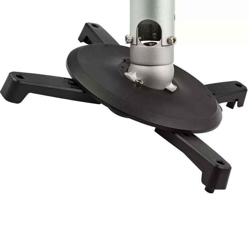 Suporte de teto universal StarTech.com para projetores – montagem em mastro extensível/ajustável em altura para cargas pesadas 12,7–57,77 cm do teto – 15 kg – inclinação/rotação – suporte de projetor suspenso com placa de fixação