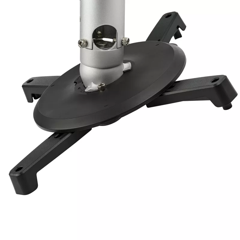 Suporte de teto universal StarTech.com para projetores – montagem em mastro extensível/ajustável em altura para cargas pesadas 12,7–57,77 cm do teto – 15 kg – inclinação/rotação – suporte de projetor suspenso com placa de fixação