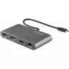 Dock Thunderbolt Mini duplo para monitor StarTech.com, DisplayPort 4K 60Hz, hub sem drivers para Windows e Mac, Gigabit Ethernet, 1x USB-A (USB 5Gbps), cabo de 11in (28cm)