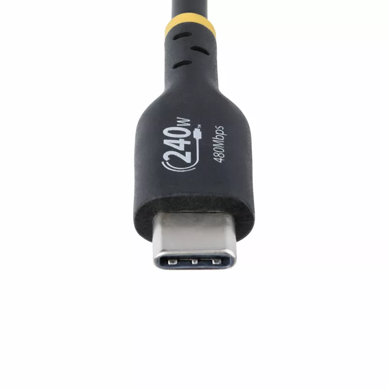 Cabo de carregamento USB-C StarTech.com 3m, cabo USB-C certificado USB-IF, 240W PD EPR, cabo de carregamento para portátil USB 2.0 Type-C, cabo de transferência de dados USB-C, revestimento TPE, M/M