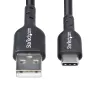 Cabo de carregamento USB-A para USB-C StarTech.com 3m, carregar e sincronizar, 3A, USB 2.0, revestimento TPE – cabo de carregamento USB preto