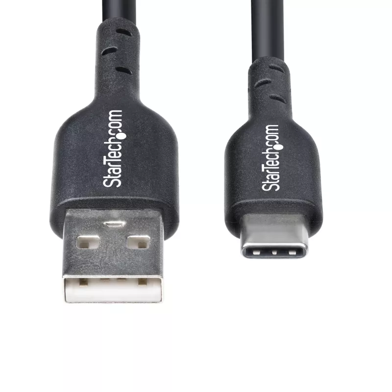 Cabo de carregamento USB-A para USB-C StarTech.com 3m, carregar e sincronizar, 3A, USB 2.0, revestimento TPE – cabo de carregamento USB preto