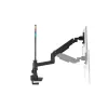 Braço para monitor Kensington SmartFit Premium Heavy Duty aperto/passagem de secretária 20 kg