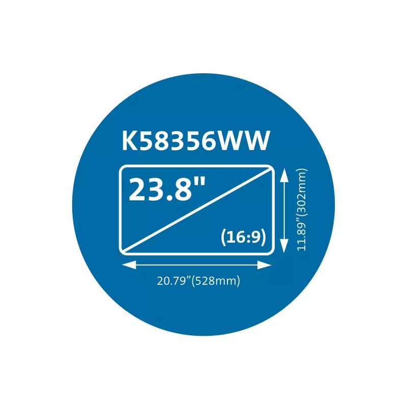 Película de privacidade magnética MagPro Kensington para monitores 23,8″ (16:9)