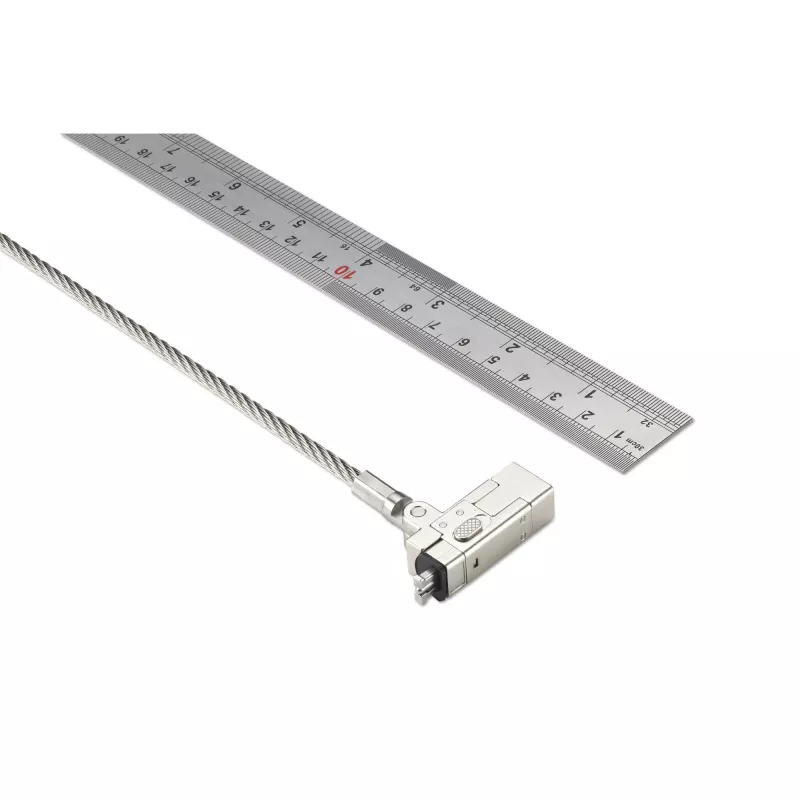 Cadeado para portátil NanoSaver 2.0 EQ Keyed Kensington, 1,83 m, Kensington, chave, aço inoxidável, prateado