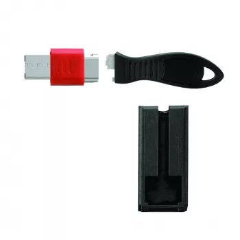 Cadeado para porta USB Kensington com guarda de segurança, preto, 1 unidade, Taiwan, 60 g