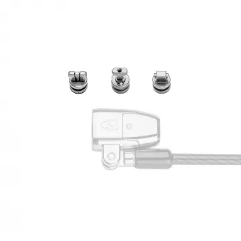 Kit de âncoras de segurança ClickSafe Universal Slots Kensington, âncora, aço inoxidável, 3 unid., 31 g, 115 mm, 85 mm