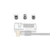 Kit de âncoras de segurança ClickSafe Universal Slots Kensington, âncora, aço inoxidável, 3 unid., 31 g, 115 mm, 85 mm