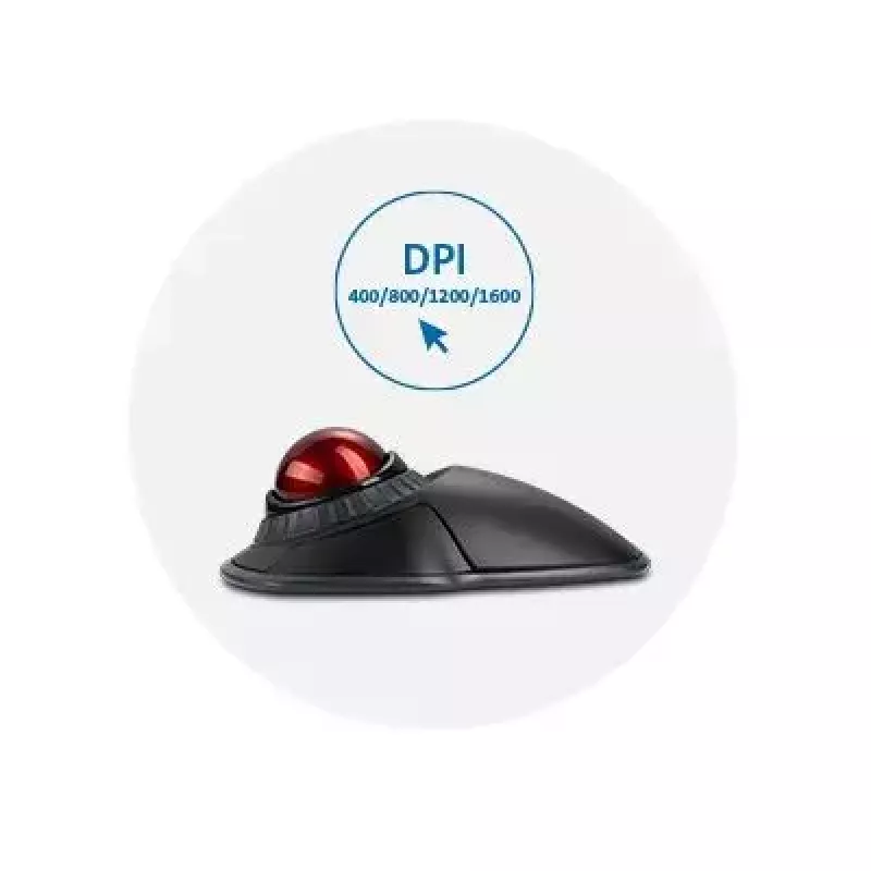 Trackball Orbit Wireless Kensington com anel de scroll - preto