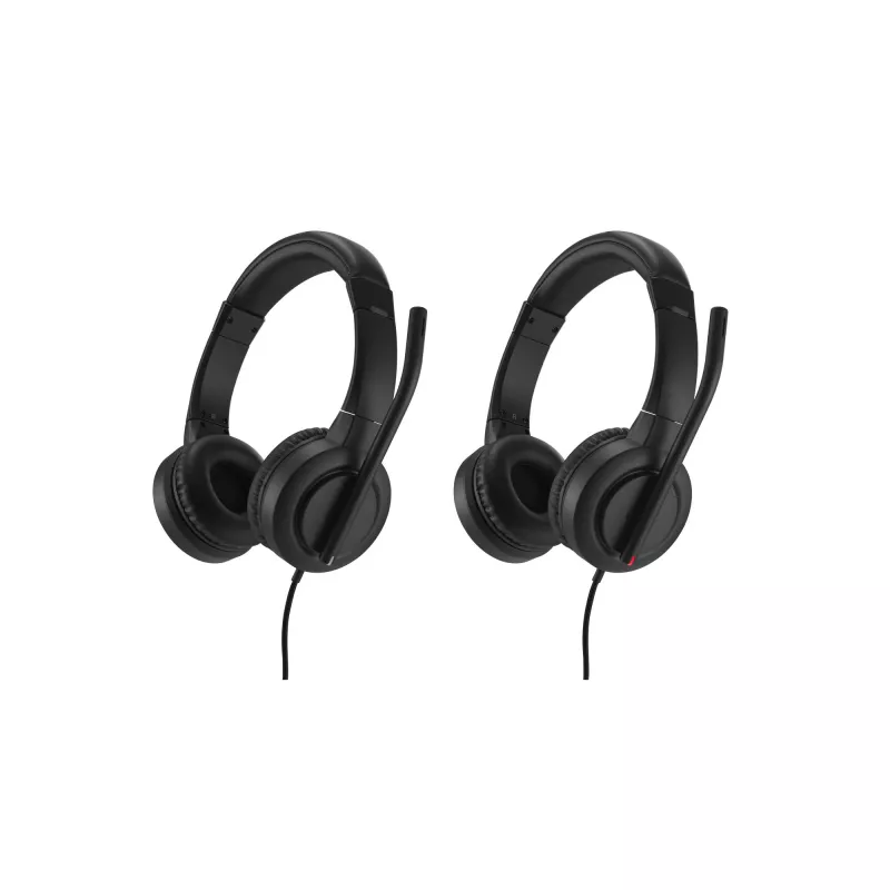 Headset on-ear H1000 USB-C Kensington, com fios, chamadas/música, 20 – 20000 Hz, 190 g, headset, preto