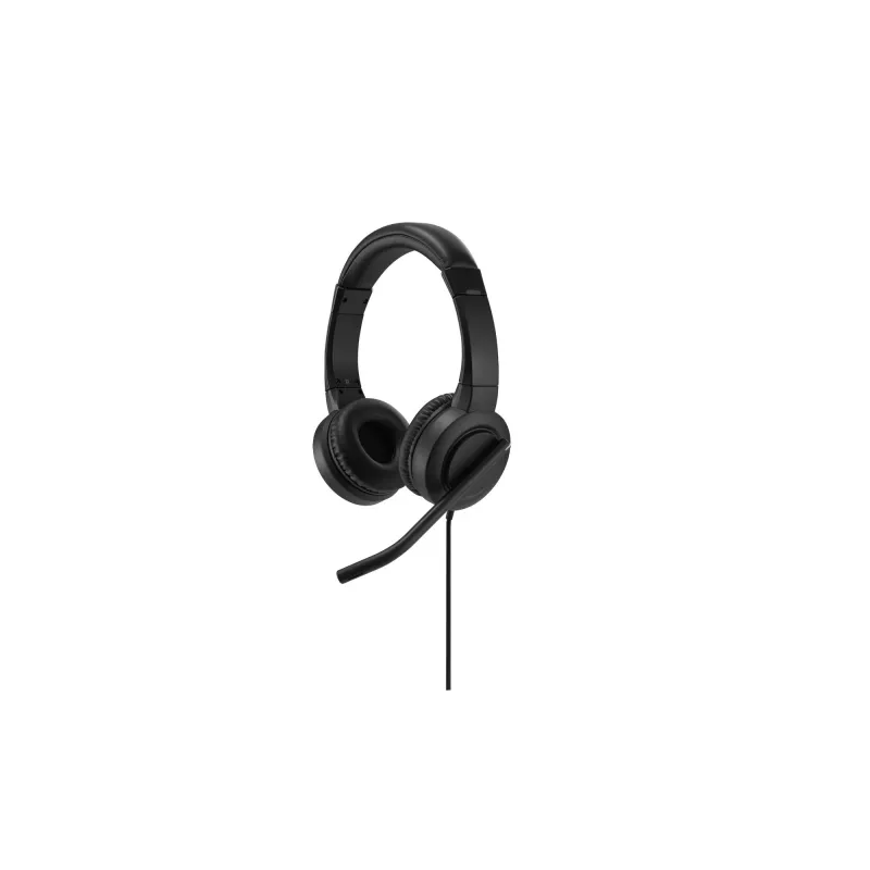 Headset on-ear H1000 USB-C Kensington, com fios, chamadas/música, 20 – 20000 Hz, 190 g, headset, preto