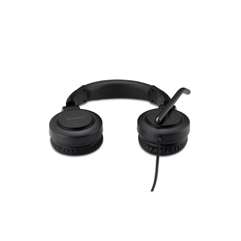 Headset on-ear H1000 USB-C Kensington, com fios, chamadas/música, 20 – 20000 Hz, 190 g, headset, preto