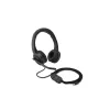 Headset on-ear H1000 USB-C Kensington, com fios, chamadas/música, 20 – 20000 Hz, 190 g, headset, preto