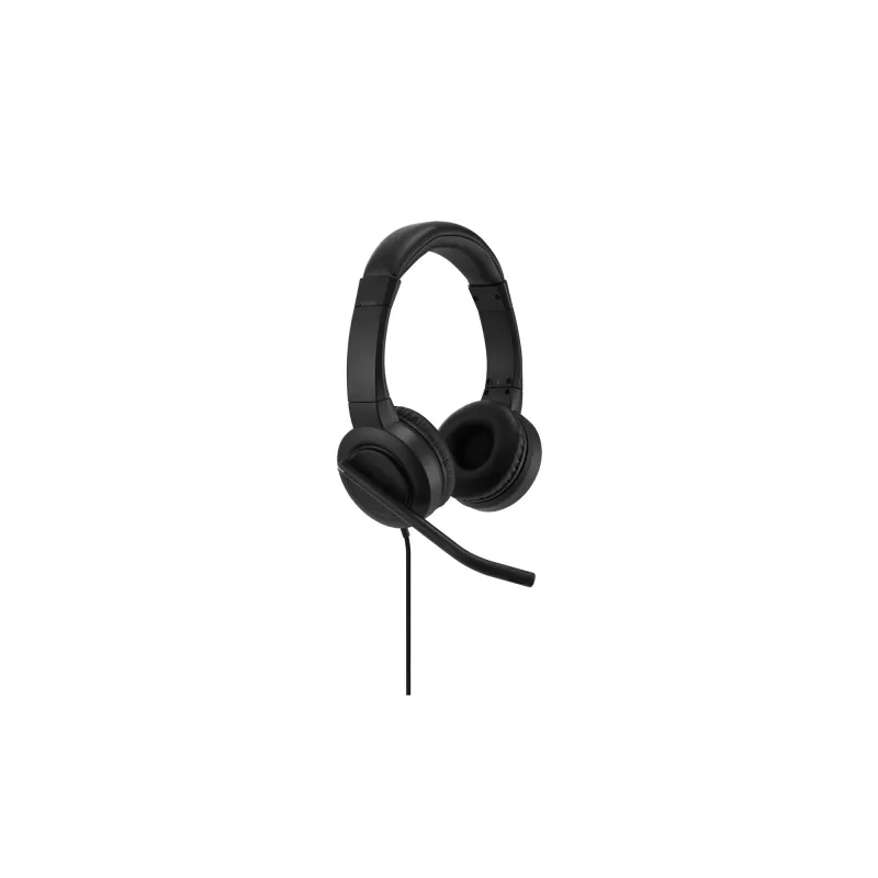 Headset on-ear H1000 USB-C Kensington, com fios, chamadas/música, 20 – 20000 Hz, 190 g, headset, preto