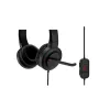 Headset on-ear H1000 USB-C Kensington, com fios, chamadas/música, 20 – 20000 Hz, 190 g, headset, preto