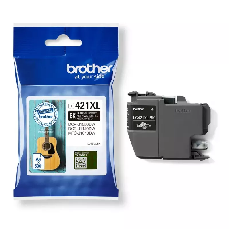 Tinteiro Brother LC421XLBK preto