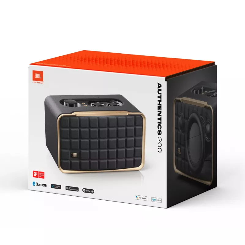 JBL Authentics 200 altifalante estéreo portátil preto 45 W