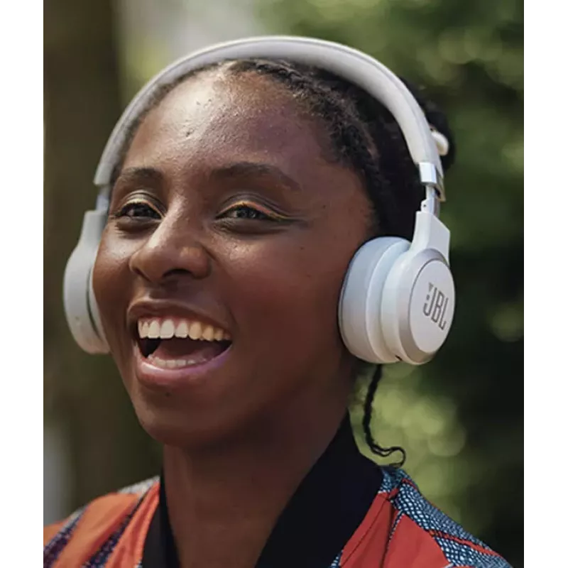 JBL Live 670NC headset sem fios de arco chamadas/música Bluetooth branco