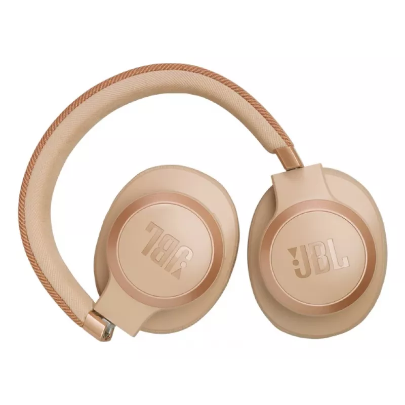 JBL Live 770NC headset sem fios de arco chamadas/música Bluetooth areia
