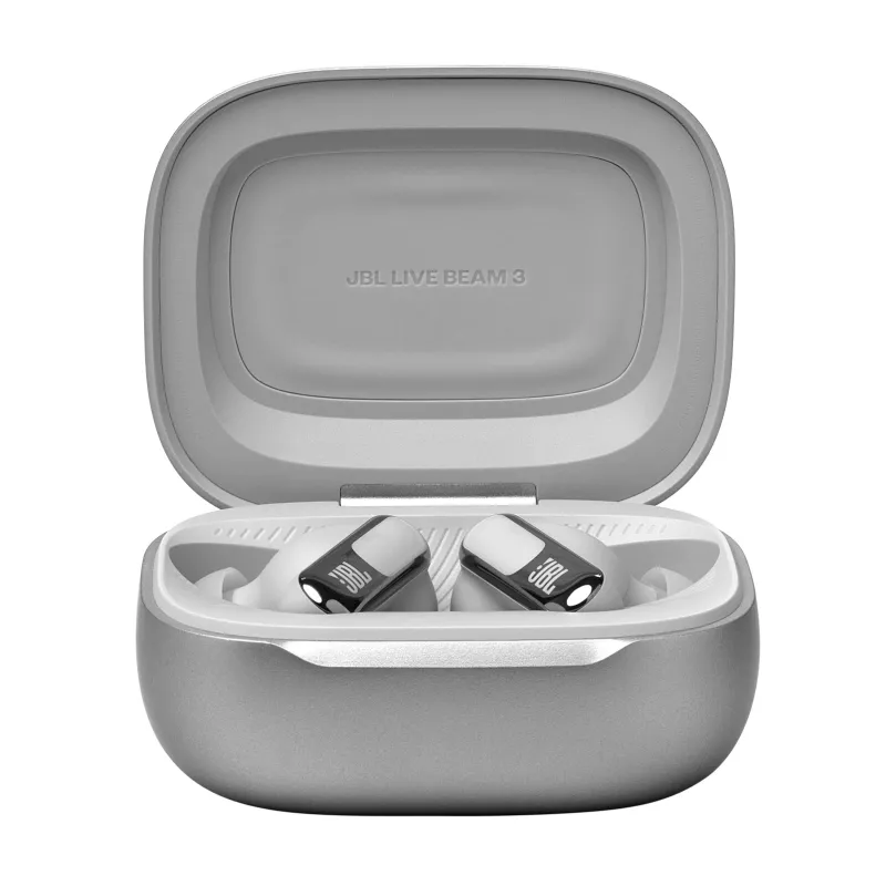 JBL Live Beam 3 headset sem fios in-ear chamadas/música/desporto/dia a dia Bluetooth prateado