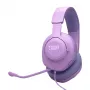 Headset gaming over-ear com fios JBL Quantum 100M2 — circum-aural, 20–20000 Hz, cabo de 1,2 m, violeta