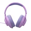 Headset gaming over-ear com fios JBL Quantum 100M2 — circum-aural, 20–20000 Hz, cabo de 1,2 m, violeta