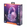 Headset gaming over-ear com fios JBL Quantum 100M2 — circum-aural, 20–20000 Hz, cabo de 1,2 m, violeta