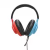 JBL Quantum 100N Headset com fios de arco Gaming Azul, Vermelho