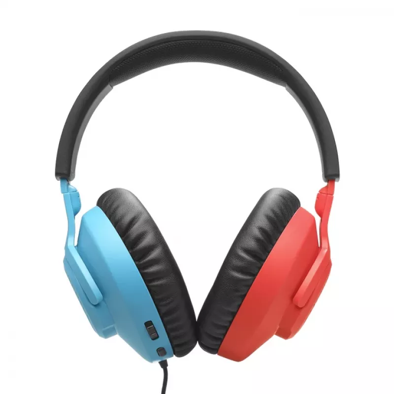 JBL Quantum 100N Headset com fios de arco Gaming Azul, Vermelho