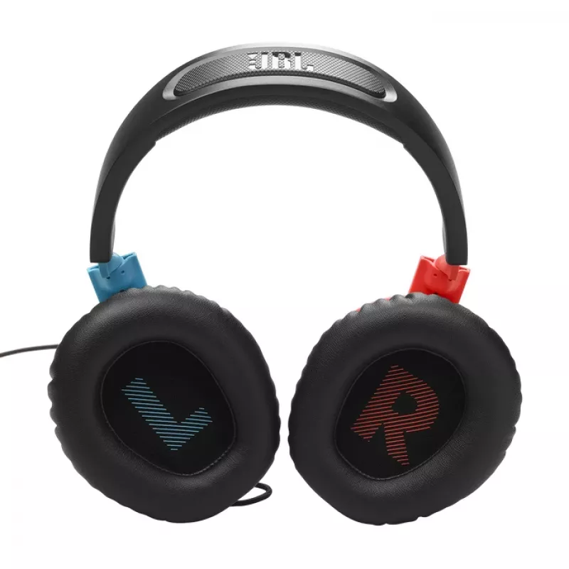 JBL Quantum 100N Headset com fios de arco Gaming Azul, Vermelho