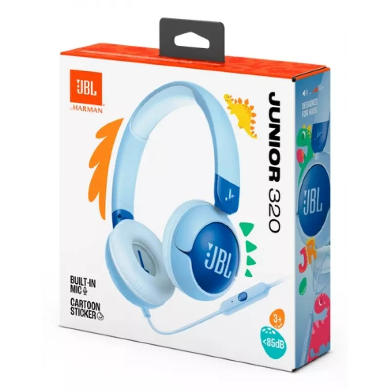 JBL Junior 320 Headset com fios de arco Chamadas/Música Azul