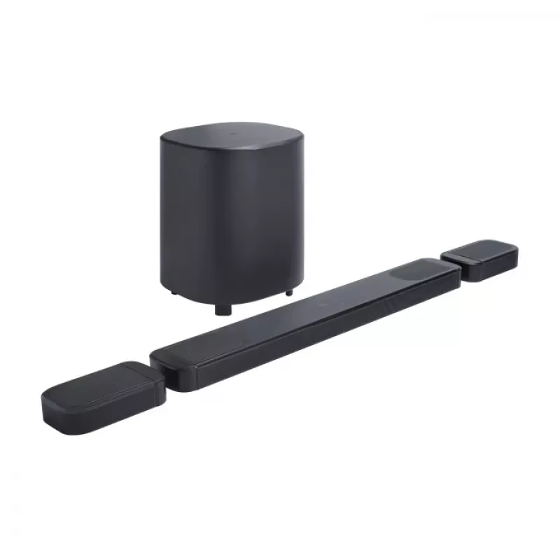 Barra de som JBL Bar 1000MK2 Preta — 7.1.4 canais, 960 W de potência total, Dolby Atmos/DTS:X, sem fios + com fios