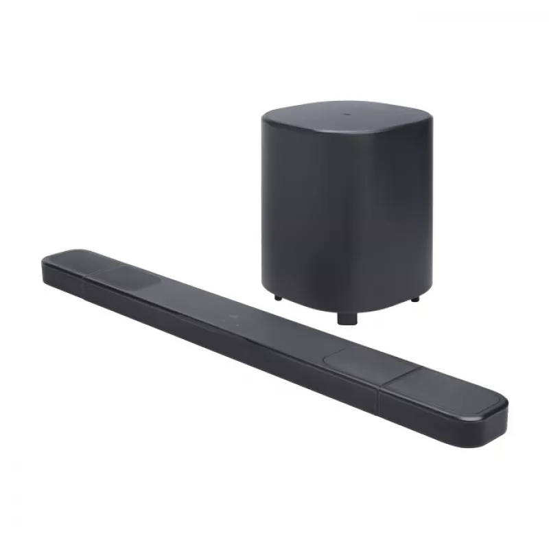 Barra de som JBL Bar 1000MK2 Preta — 7.1.4 canais, 960 W de potência total, Dolby Atmos/DTS:X, sem fios + com fios