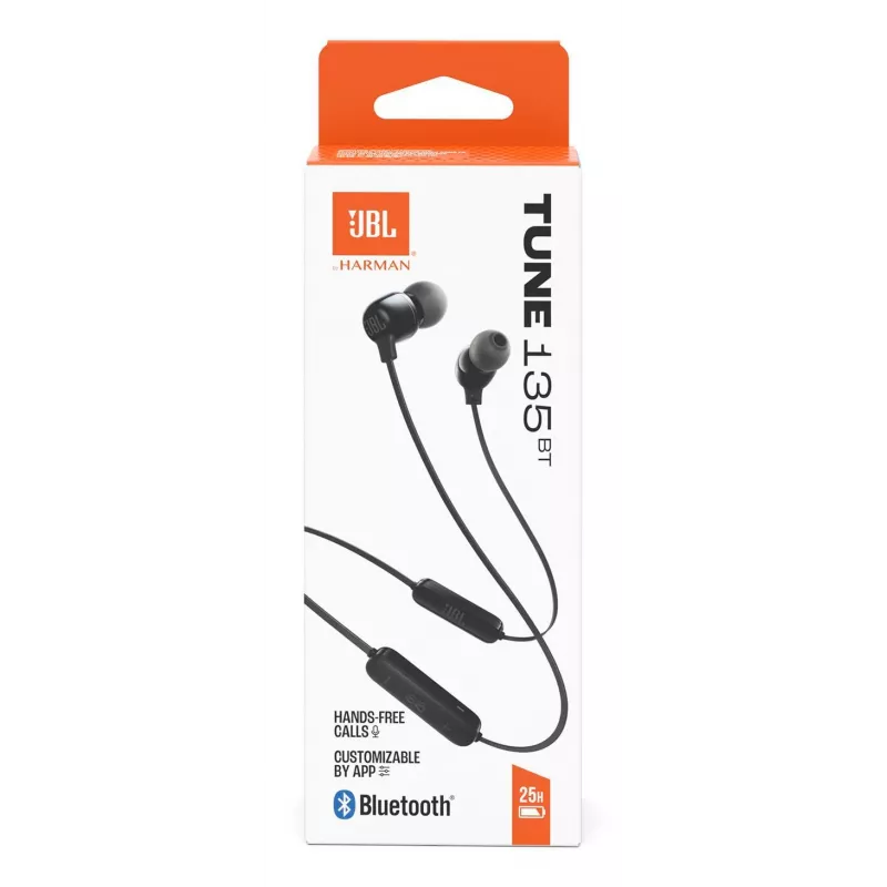 JBL Tune 135BT Headset sem fios In-Ear Chamadas/Música Bluetooth Preto