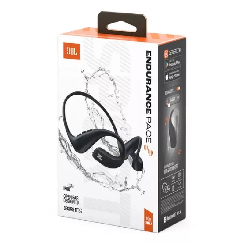 JBL Endurance Pace Headset sem fios Open-ear Desporto Bluetooth Preto