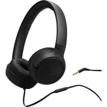 JBL Tune 530 headset com fios de arco de cabeça preto