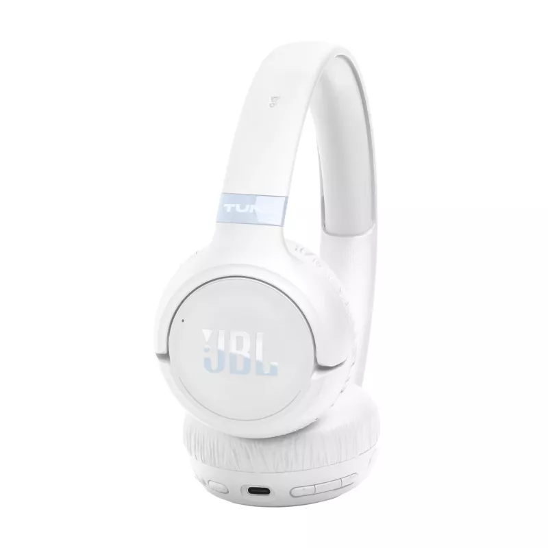 JBL Tune 680NC headset com fios e sem fios de arco de cabeça chamadas/música USB Type-C Bluetooth branco