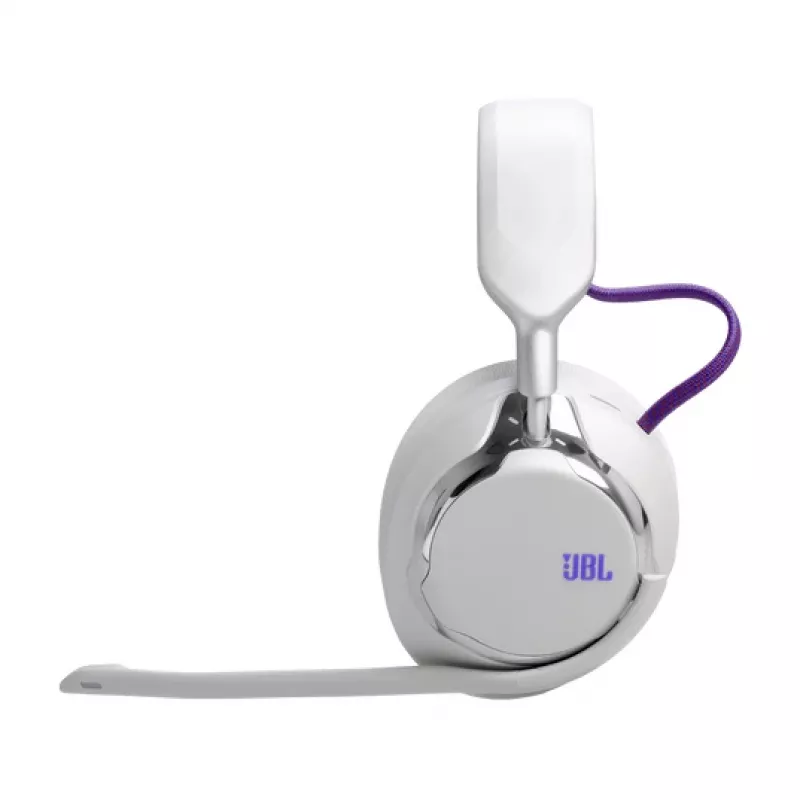 JBL Quantum 950 headset sem fios de arco de cabeça gaming USB Type-C Bluetooth estação de carregamento laranja, prateado, branco