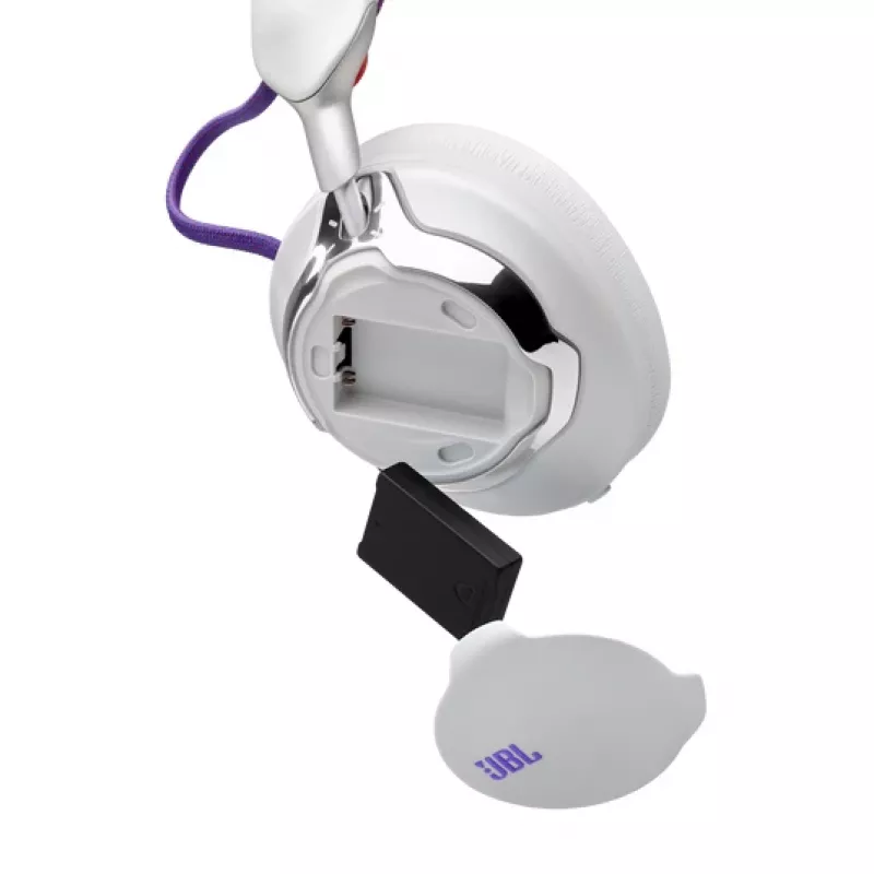 JBL Quantum 950 headset sem fios de arco de cabeça gaming USB Type-C Bluetooth estação de carregamento laranja, prateado, branco
