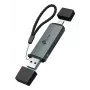 Leitor de cartões TP‑LINK UA430D USB 3.1 — suporte MicroSD/SD, 200 Mbit/s, preto, 75×22,9×9,3 mm