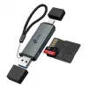 Leitor de cartões TP‑LINK UA430D USB 3.1 — suporte MicroSD/SD, 200 Mbit/s, preto, 75×22,9×9,3 mm