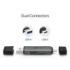 Leitor de cartões TP‑LINK UA430D USB 3.1 — suporte MicroSD/SD, 200 Mbit/s, preto, 75×22,9×9,3 mm