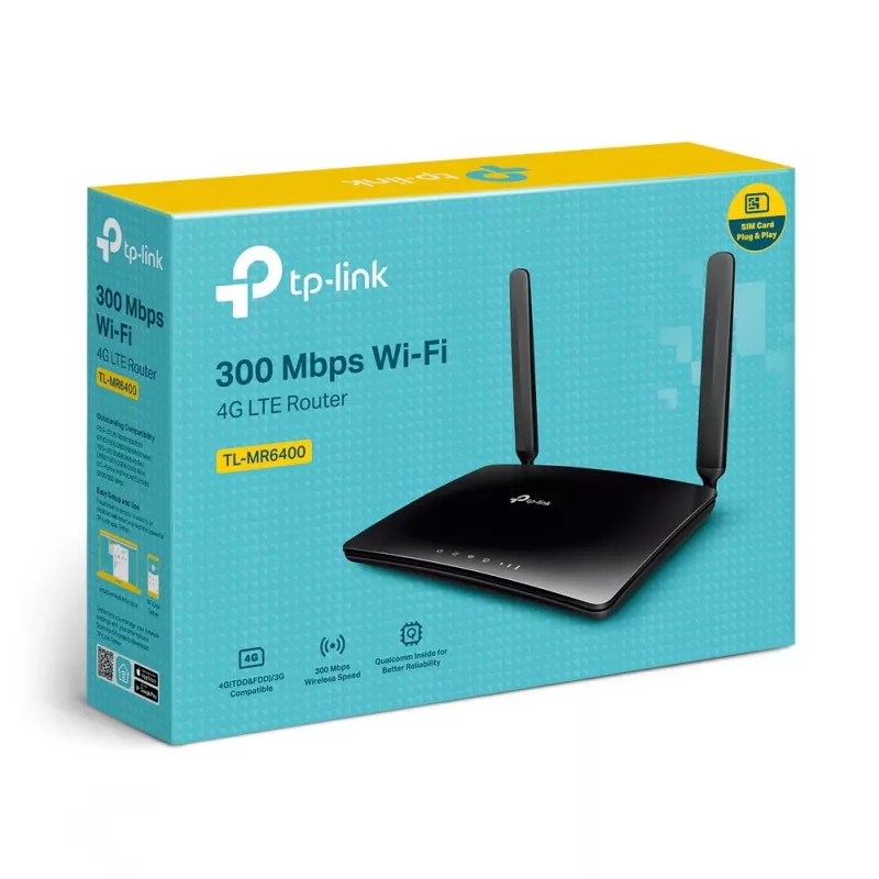 Router Wi-Fi TP-Link TL-MR6400 Fast Ethernet single-band (2,4 GHz) 4G preto