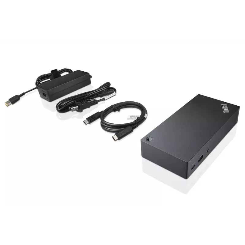 Docking station/replicador de portas para portátil Lenovo 40A90090IT com fios USB 3.2 Gen 1 (3.1 Gen 1) Type-C preto
