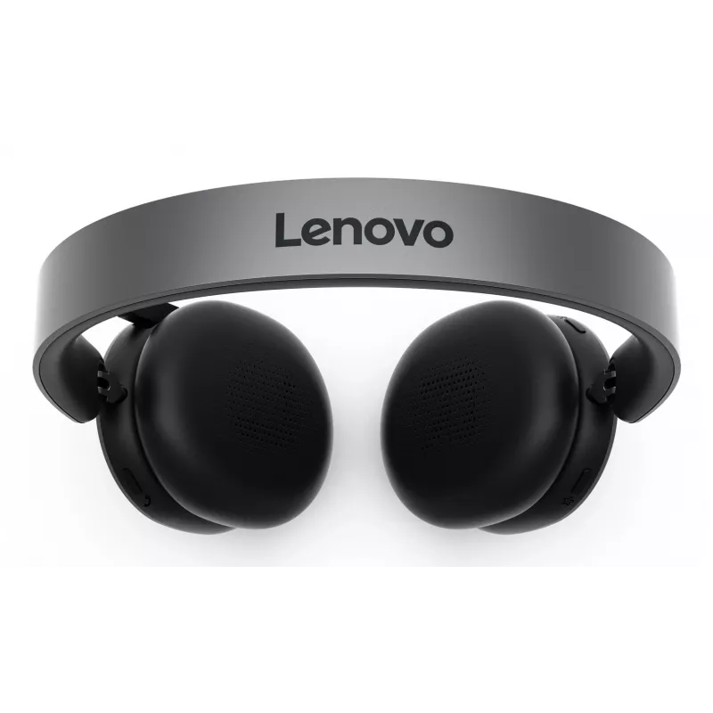 Auscultadores/headset Lenovo 4XD1T60925 sem fios de arco de cabeça escritório/call center USB Type-C Bluetooth cinzento