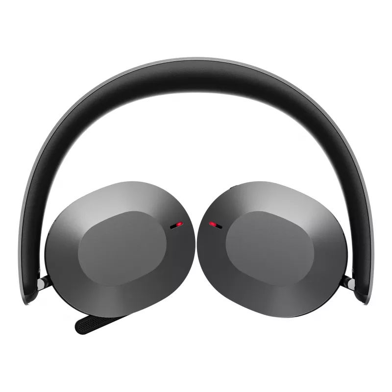 Auscultadores/headset Lenovo 4XD1T60925 sem fios de arco de cabeça escritório/call center USB Type-C Bluetooth cinzento